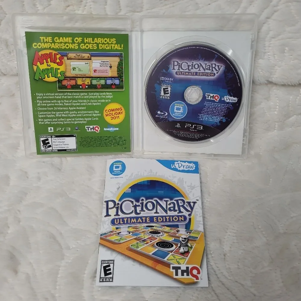Sony PS3 PlayStaion 3 Pictionary Ultimate Edition Rated E for Everyone